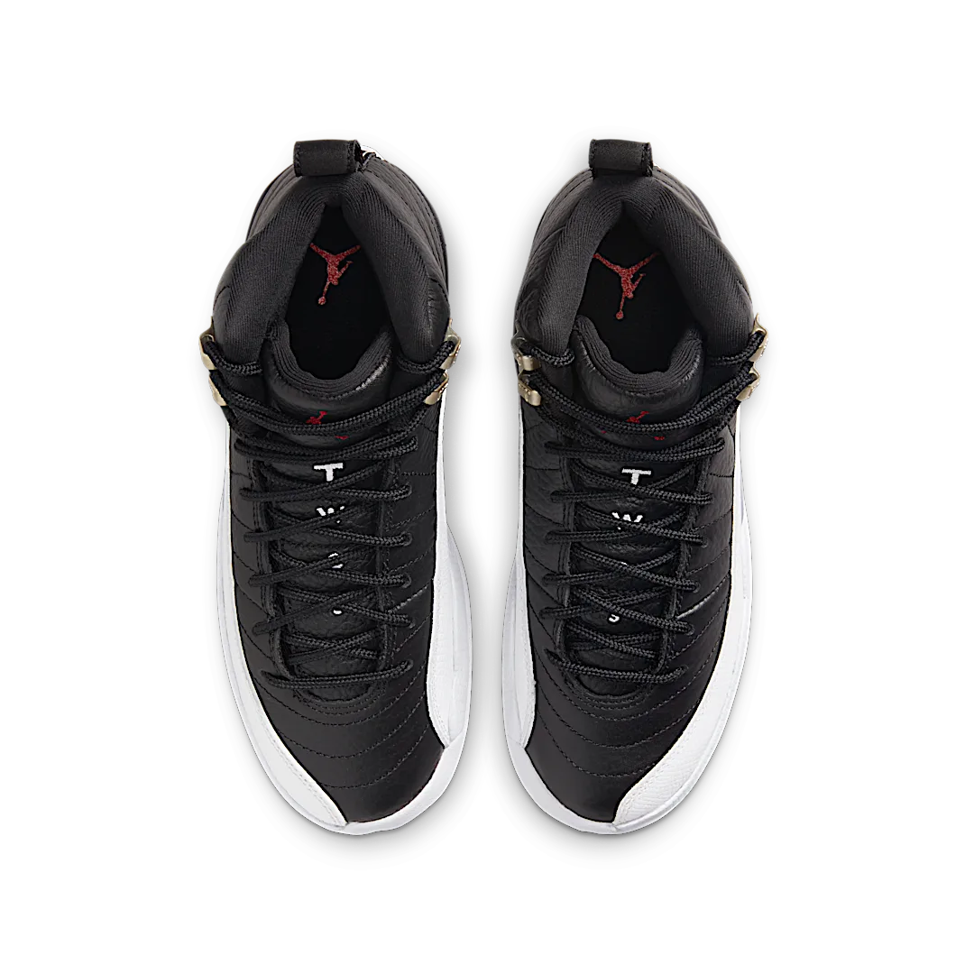 Air Jordan 12 Retro Playoffs (2022), Black/Varsity Red-White (153265-006)