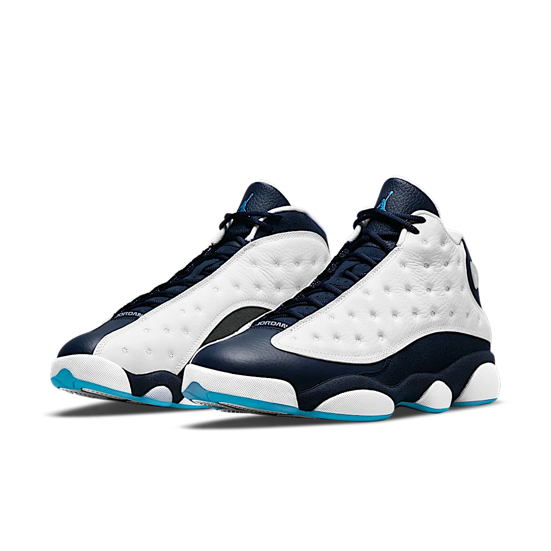 Air Jordan 13 Retro Obsidian Powder Blue White, White/Obsidian-Dark Powder Blue (414571-144)