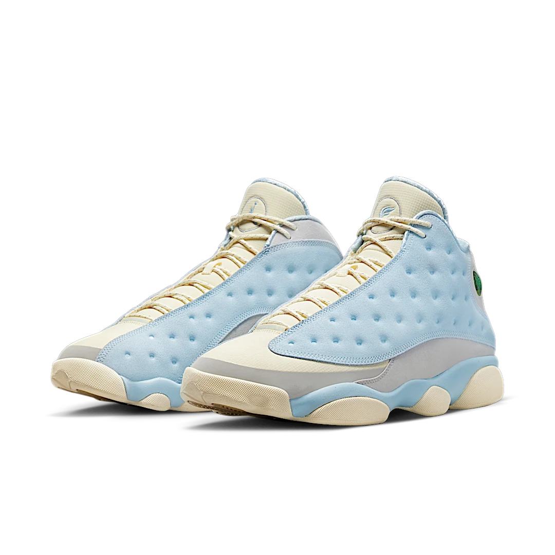 Air Jordan 13 Retro SoleFly, White/University Blue-Neutral Grey (DX5763-100)