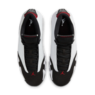 Air Jordan 14 Retro Black Toe (2024), White/Varsity Red/Black/Metallic Silver (487471-160)