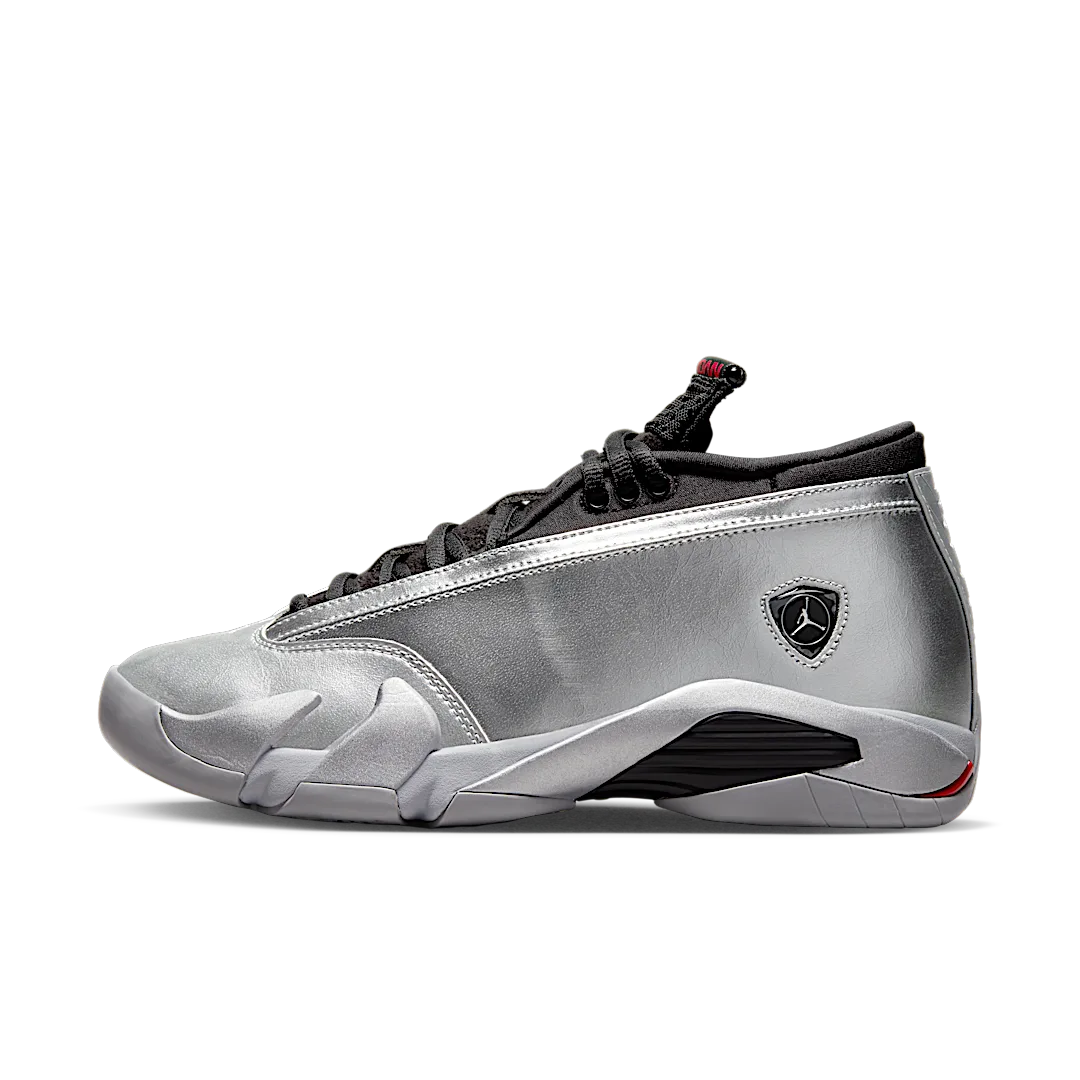 Air Jordan 14 Retro Metallic Silver, Metallic Silver/Fire Red-Wolf Grey-Black (DH4121-060)