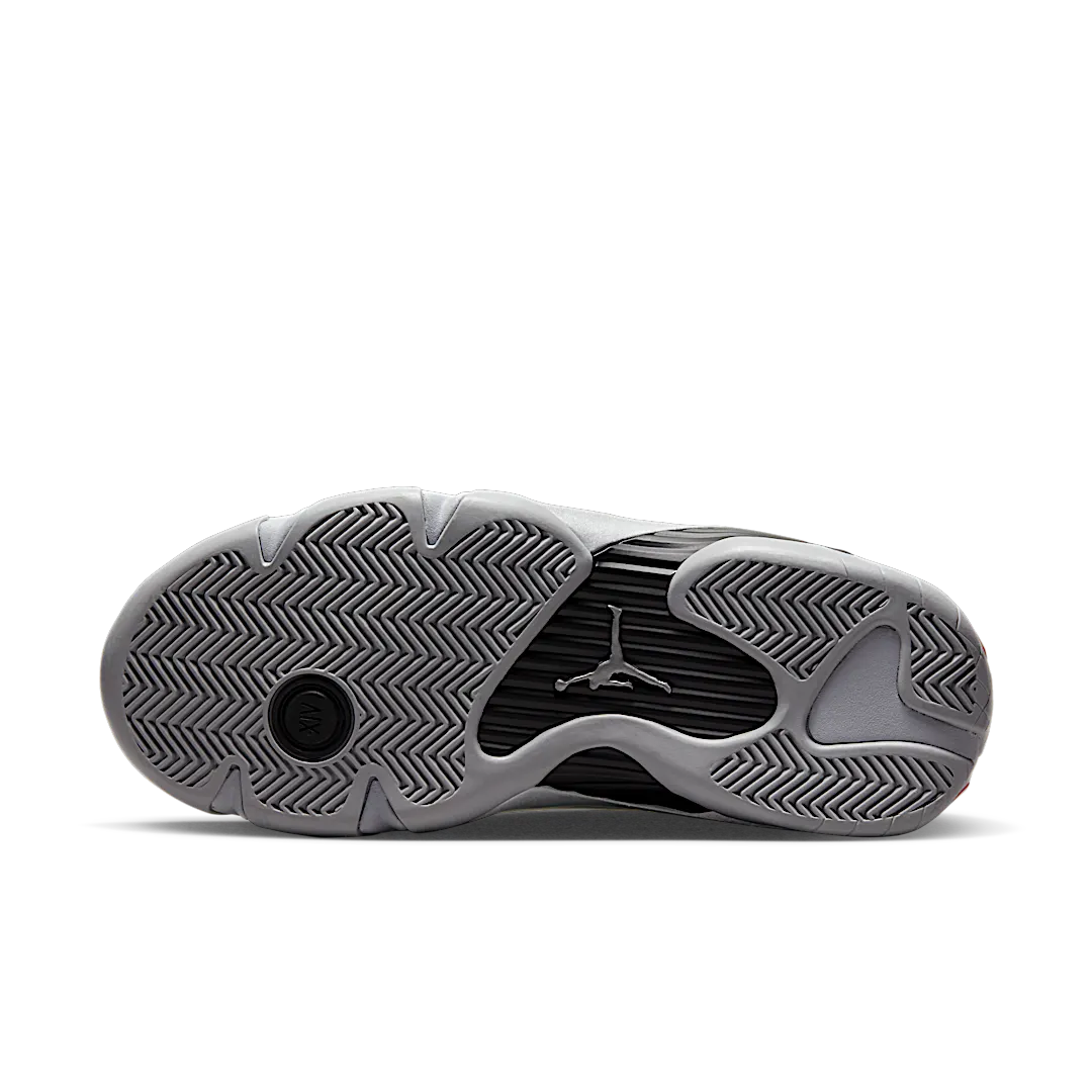 Air Jordan 14 Retro Metallic Silver, Metallic Silver/Fire Red-Wolf Grey-Black (DH4121-060)