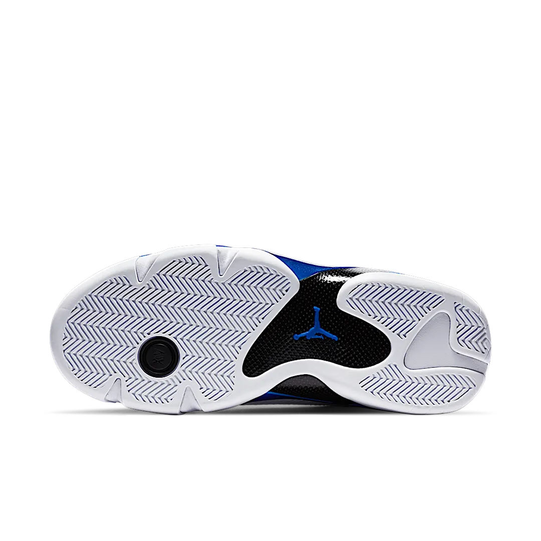 Air Jordan 14 Retro White Hyper Royal, White/Black-Hyper Royal (487471-104)