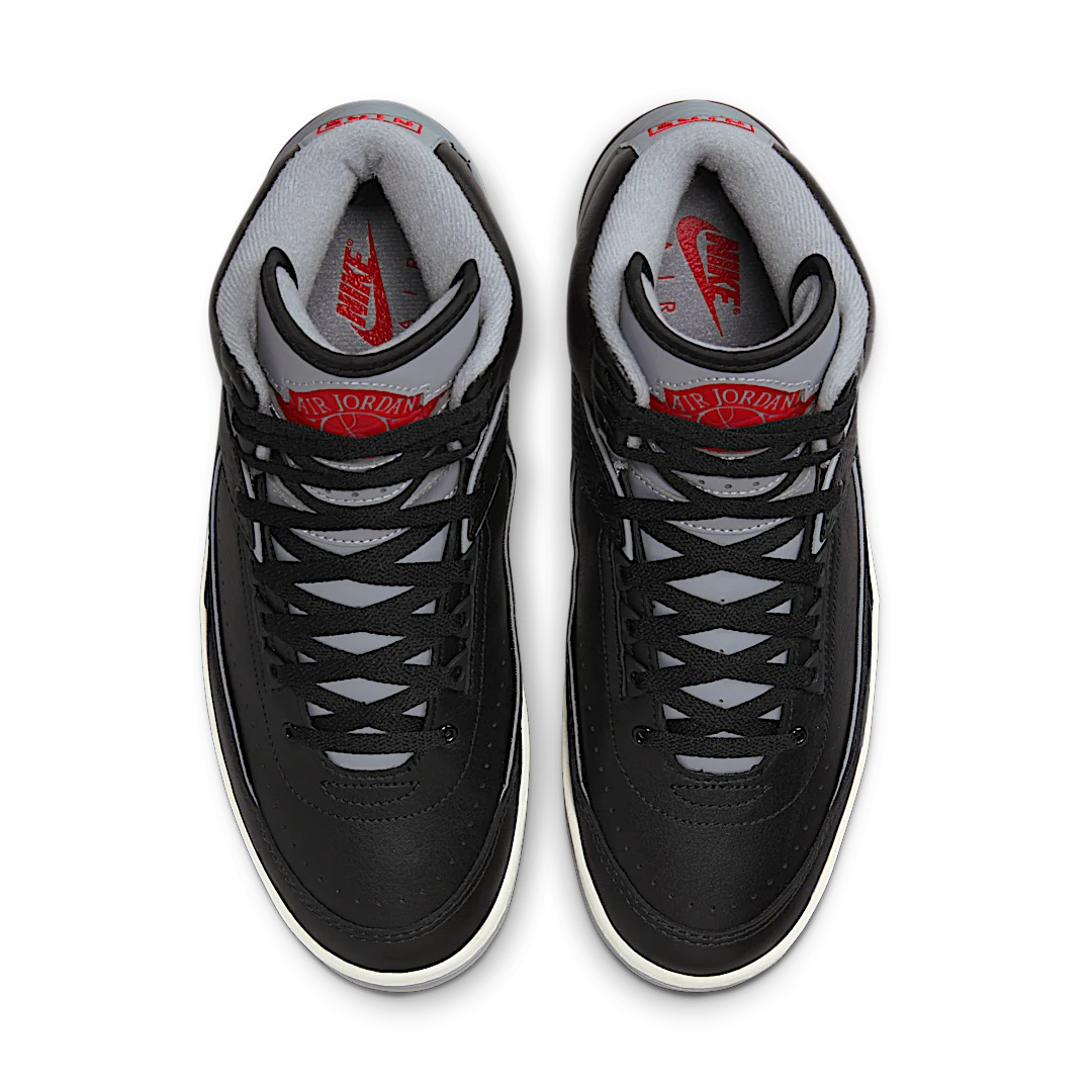 Air Jordan 2 Retro Black Cement, Black/Cement Grey/Fire Red/Sail (DR8884-001)
