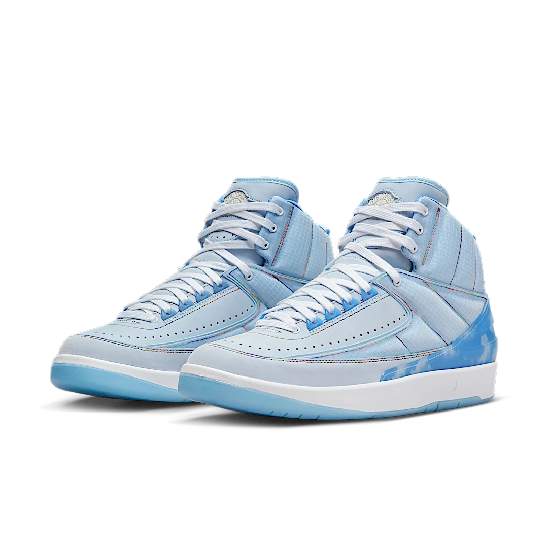 Air Jordan 2 Retro J Balvin, Celestine Blue/White-Multi-Color (DQ7691-419)