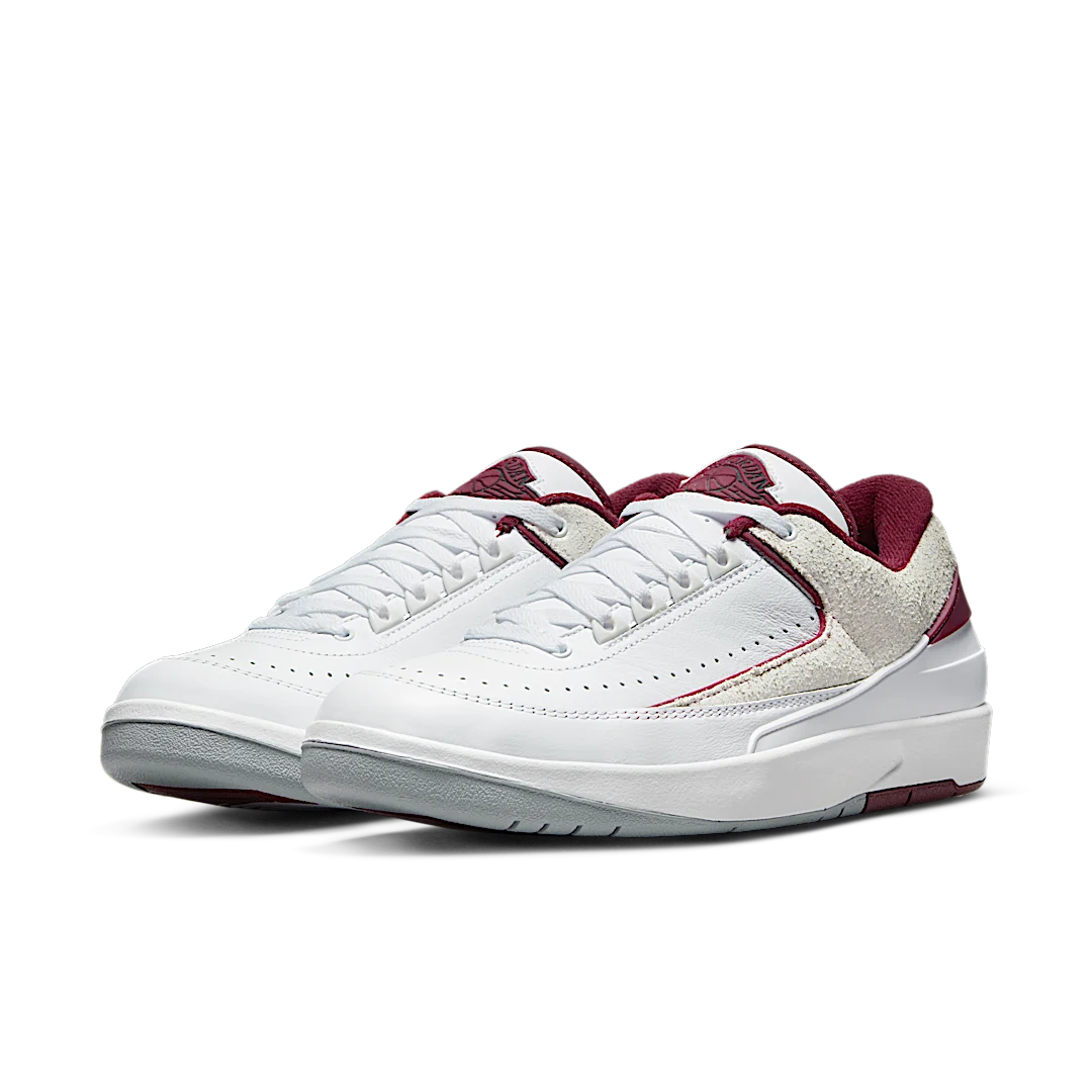 Air Jordan 2 Retro Low Cherrywood, White/Cherrywood Red-Light Steel Grey (DV9956-103)