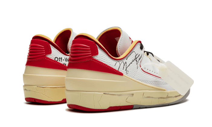 Air Jordan 2 Retro Low SP Off-White White Red, White/Sail-Red-Grey (DJ4375-106)