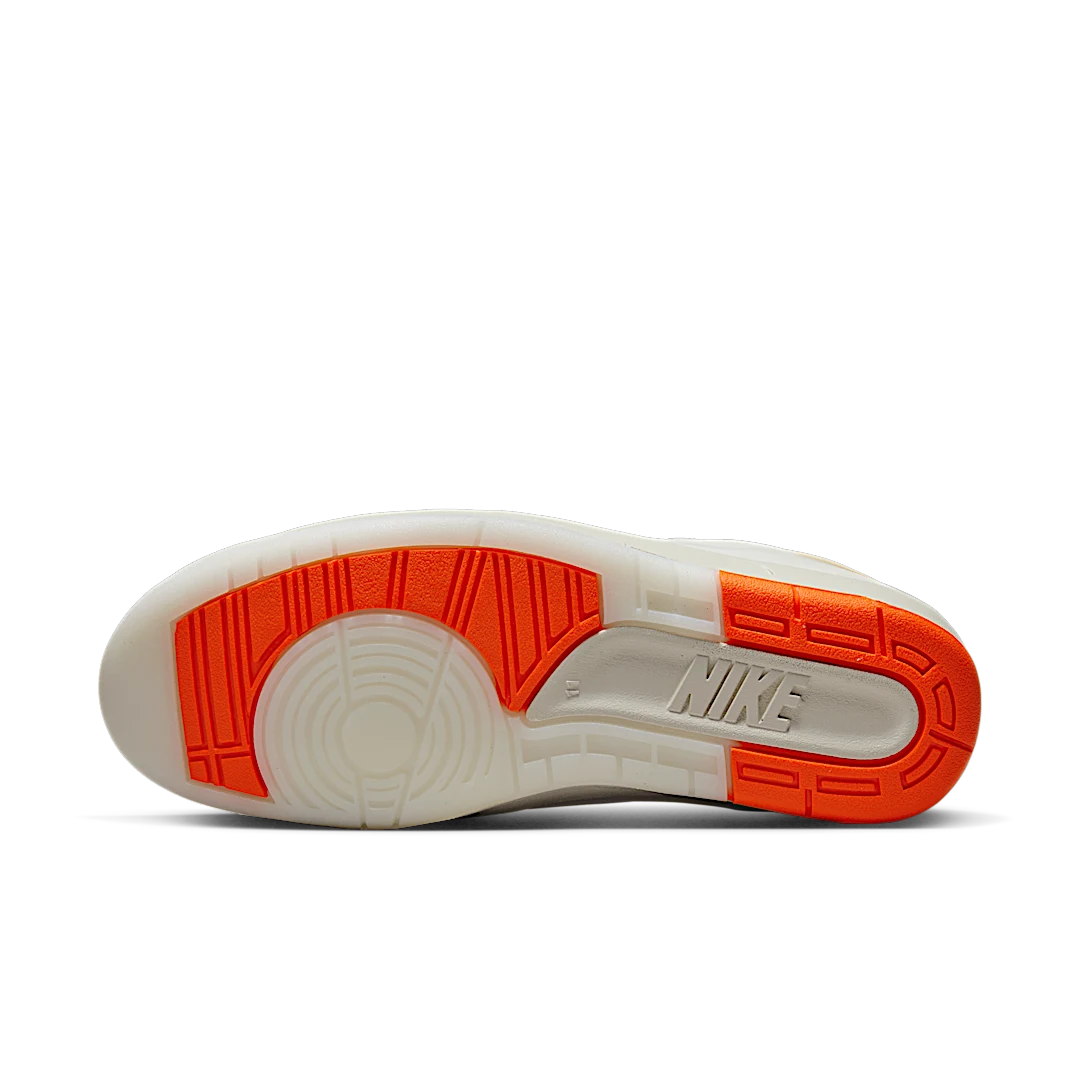 Air Jordan 2 Retro Low Shelflife, White/Sail-Light Bone-Bright Mandarin (DV7128-110)