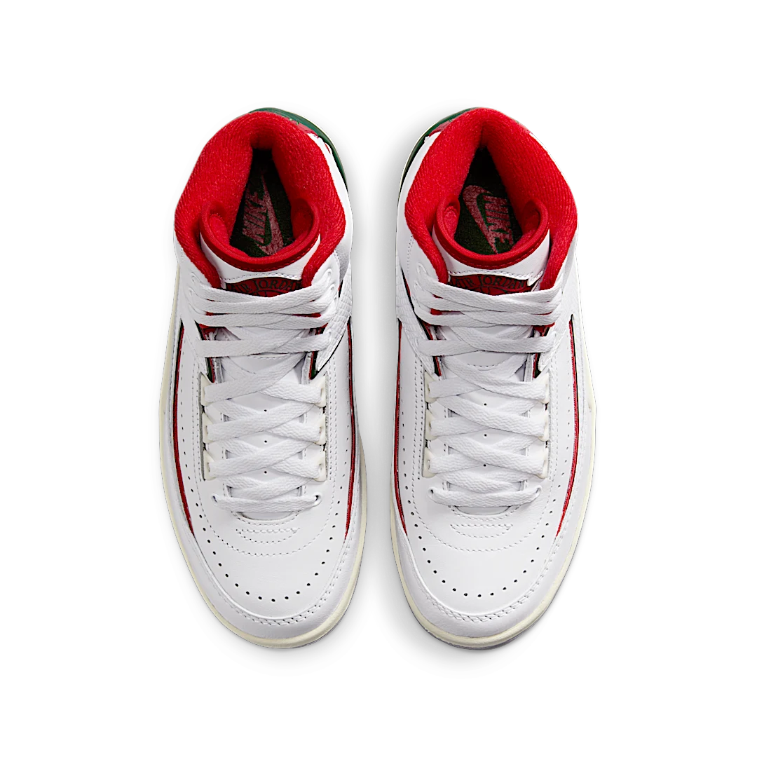 Air Jordan 2 Retro Origins, White/Fire Red-Fir-Sail-Cement Grey (DQ8562-101)