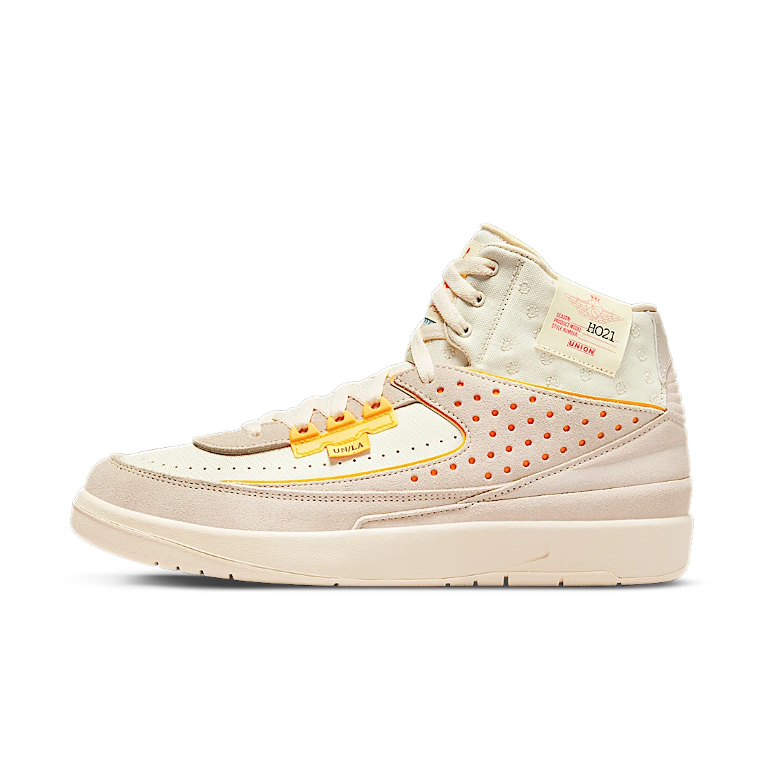 Air Jordan 2 Retro SP Union Rattan, Rattan/Siren Red-Beach-Orange Peel (DN3802-200)