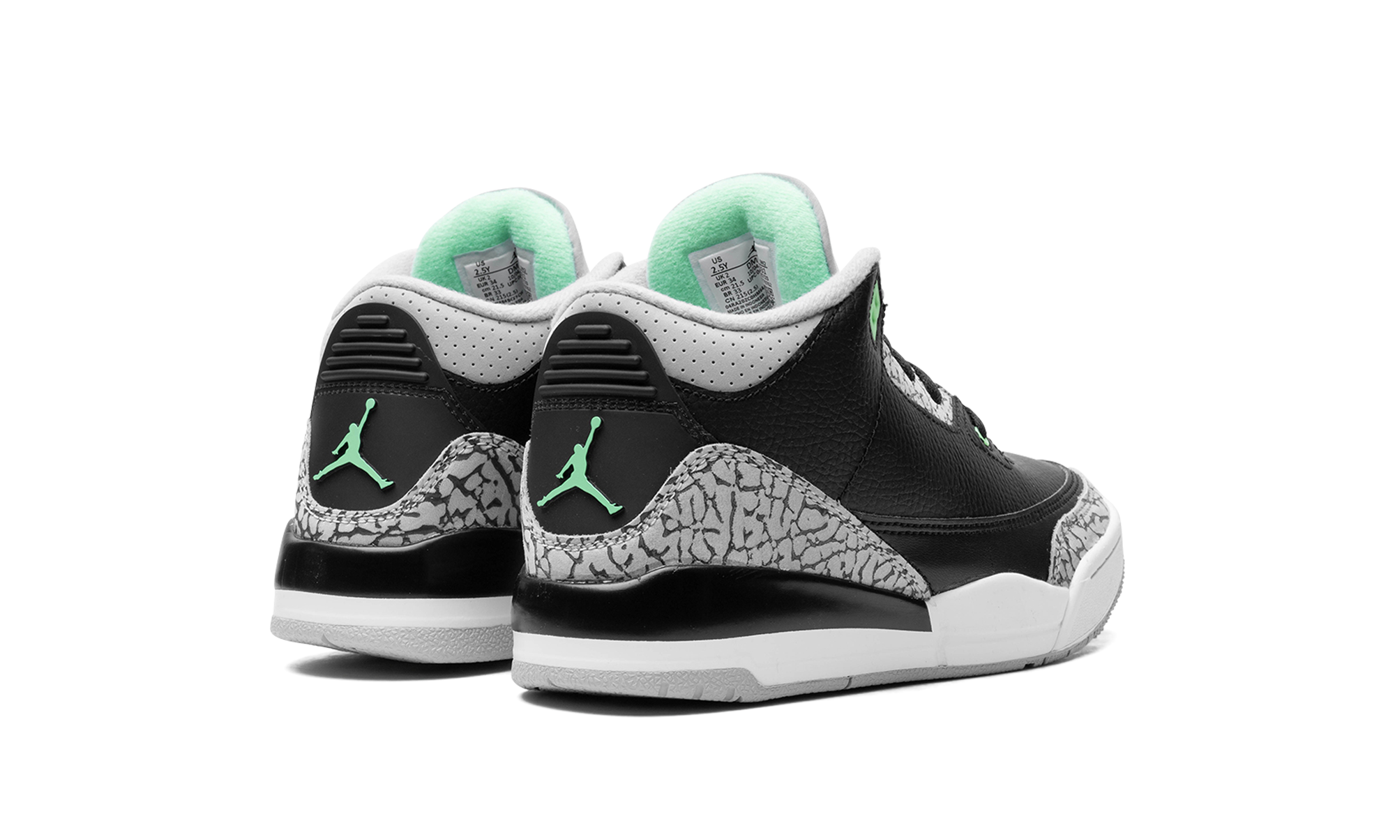 Air Jordan 3 Retro Green Glow (PS)