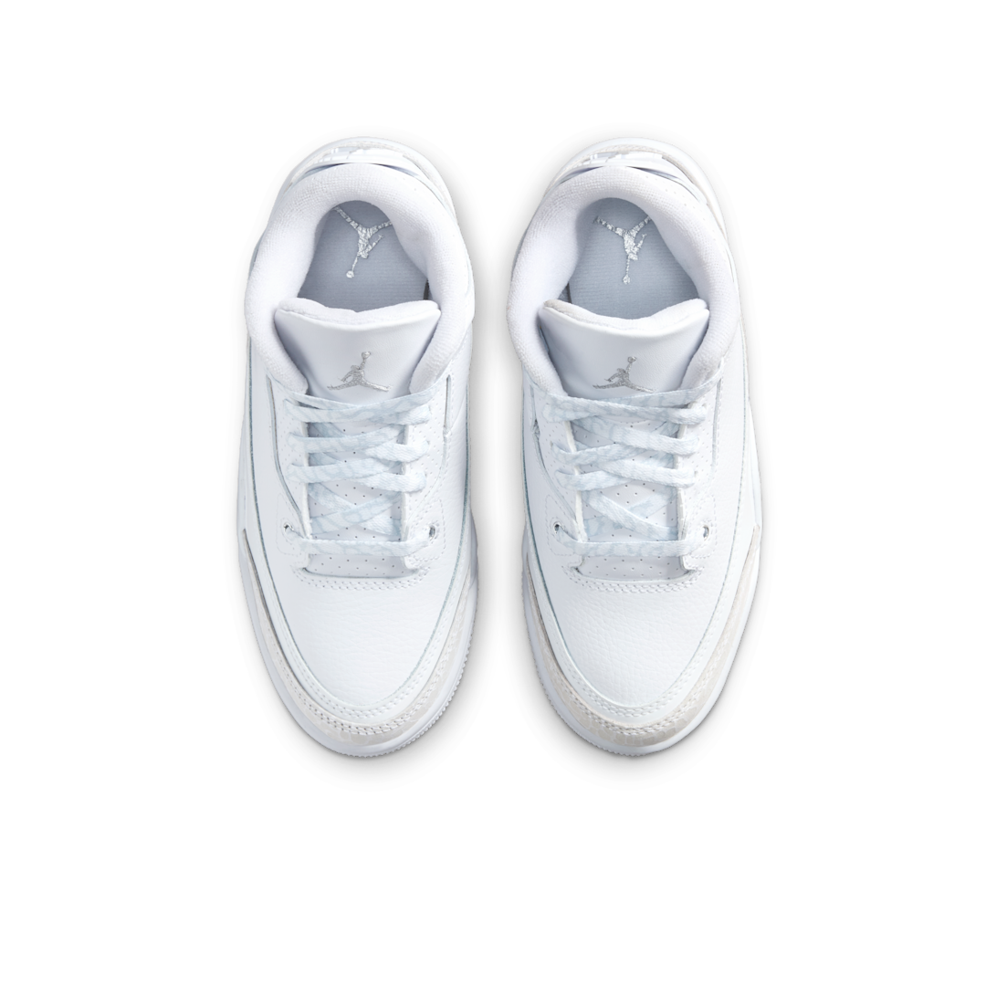 Air Jordan 3 Retro White/White/Metallic Silver