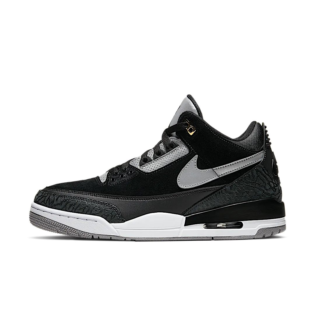 Air Jordan 3 Retro Tinker Black Cement Gold, Black/Cement Grey-Metallic Gold (CK4348-007)