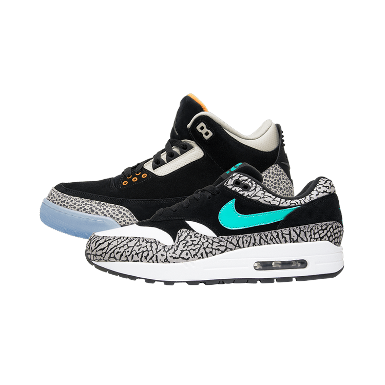 Air Jordan 3 Retro & Nike Air Max 1 atmos Pack, Multi-Color/Multi-Color (923098-900)