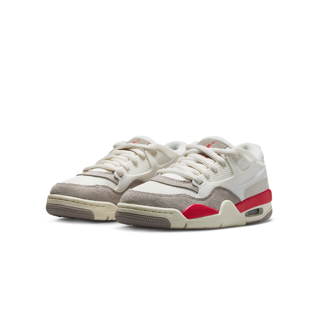 Air Jordan 4 RM Fire Red, Sail/College Grey/Coconut Milk/Fire Red (IH7458-100)