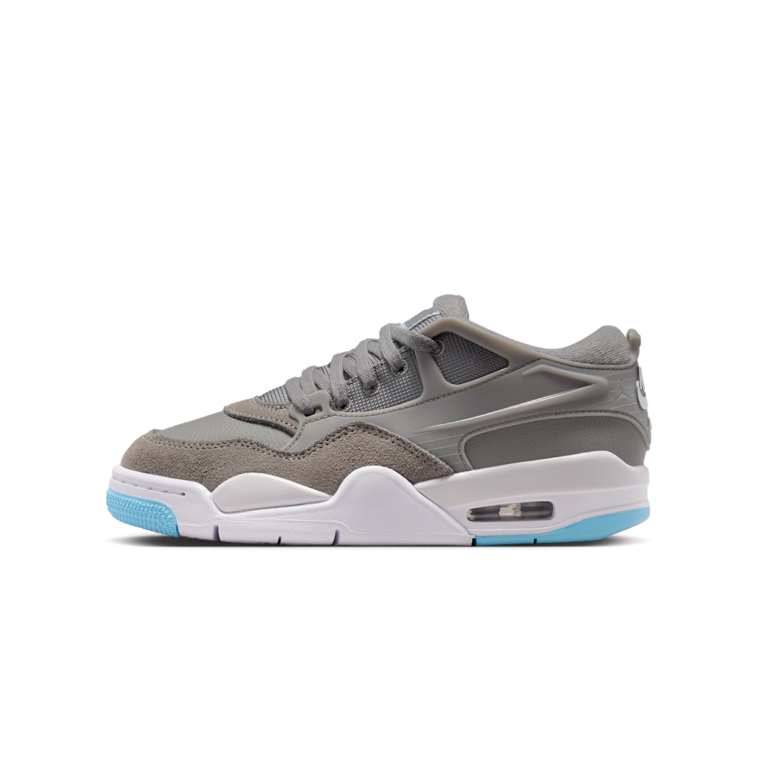 Air Jordan 4 RM Inspired by the Greatest, Flat Pewter/Photon Dust/White/Blue Chill (FQ7938-014)