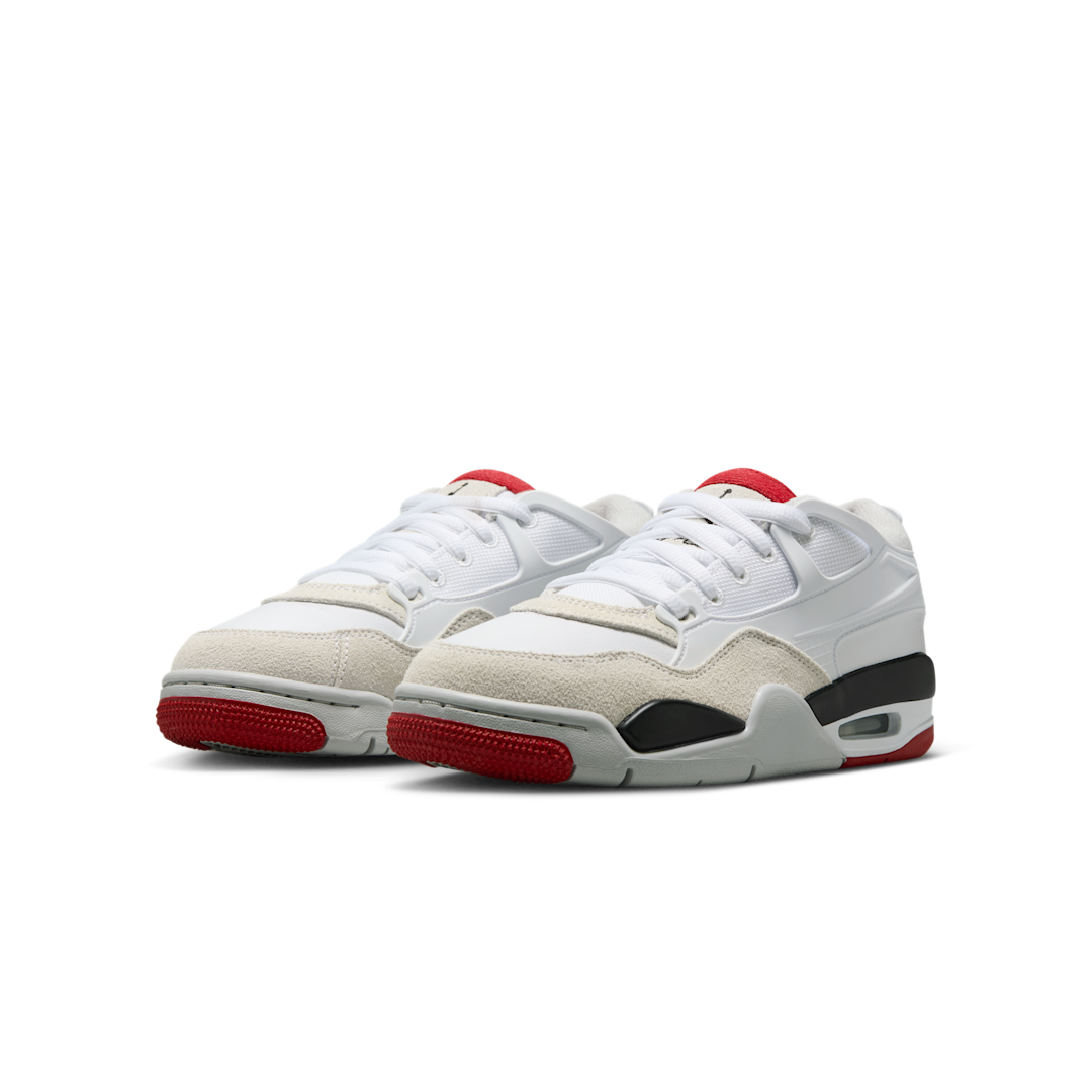 Air Jordan 4 RM White Black Neutral Grey Varsity Red