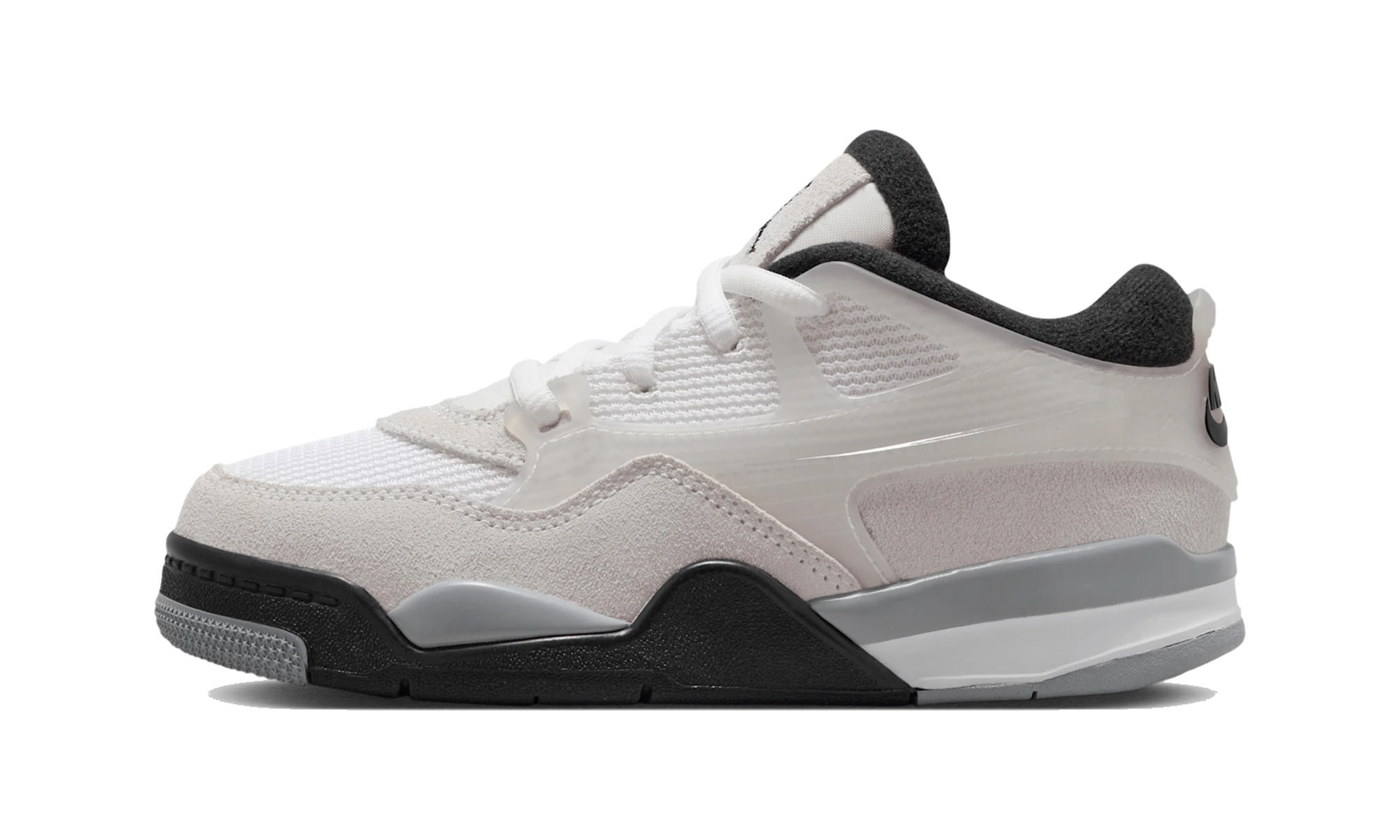 Air Jordan 4 RM White Light Smoke Grey Black (PS)