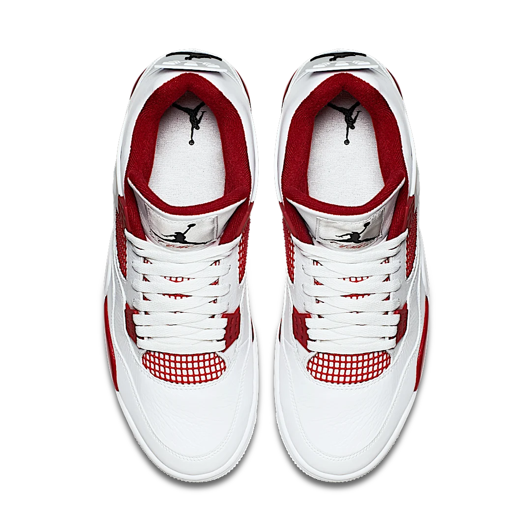 Air Jordan 4 Retro Alternate 89, White/Black-Gym Red (308497-106)