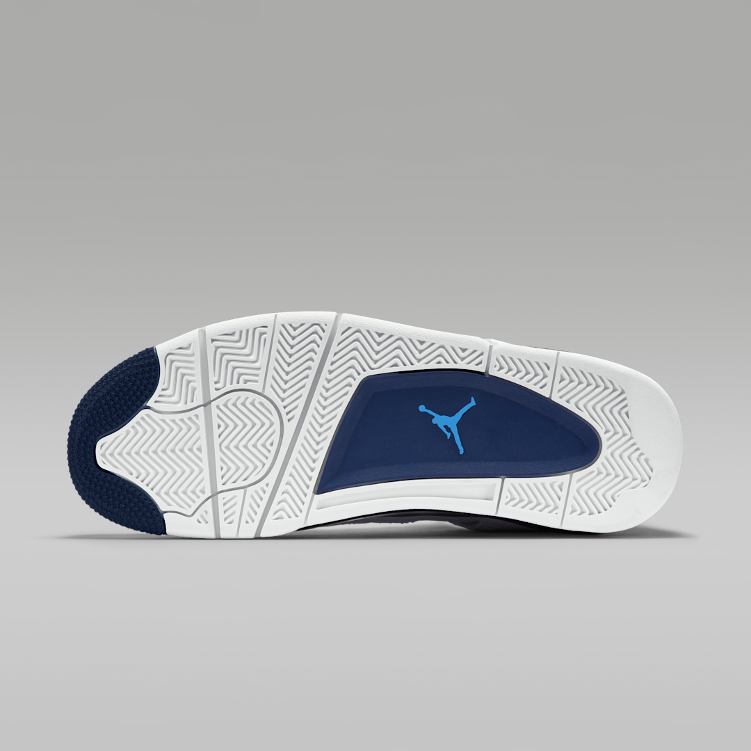 Air Jordan 4 Retro Columbia (2015), White/Legend Blue-Midnight Navy (314254-107)