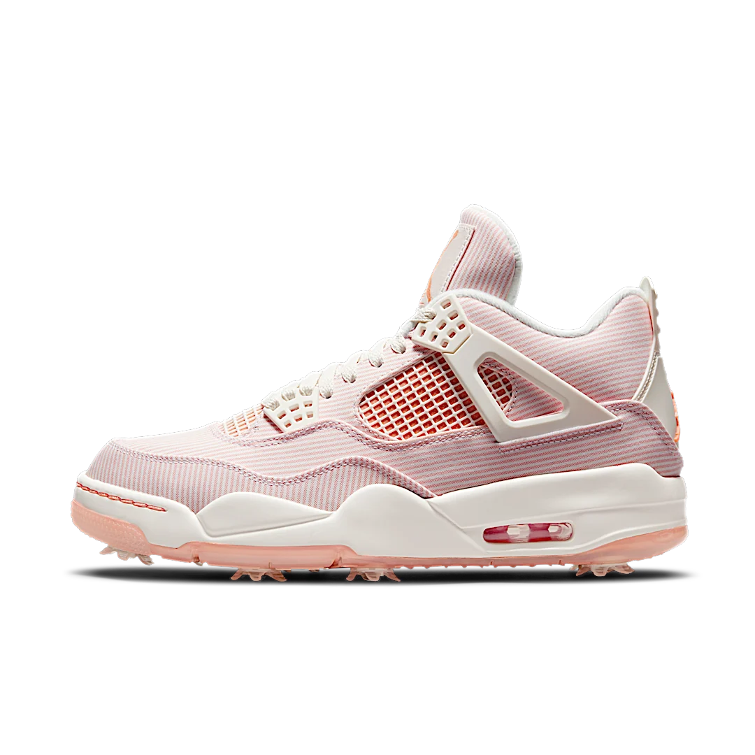 Air Jordan 4 Retro Golf NRG Seersucker, Sail/Apricot Agate (CZ2439-101)