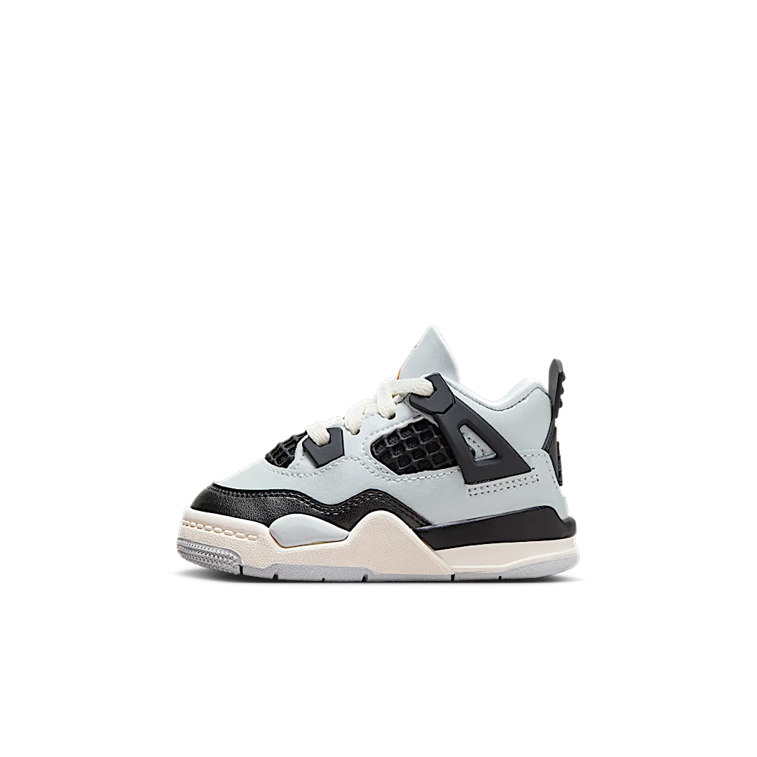Air Jordan 4 Retro Platinum Gold (TD), Pure Platinum/Metallic Gold/Black/Sail (FZ8584-070)