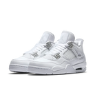 Air Jordan 4 Retro Pure Money (2017), White/Metallic Silver-Pure Platinum (308497-100)