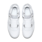 Air Jordan 4 Retro Pure Money (2017), White/Metallic Silver-Pure Platinum (308497-100)