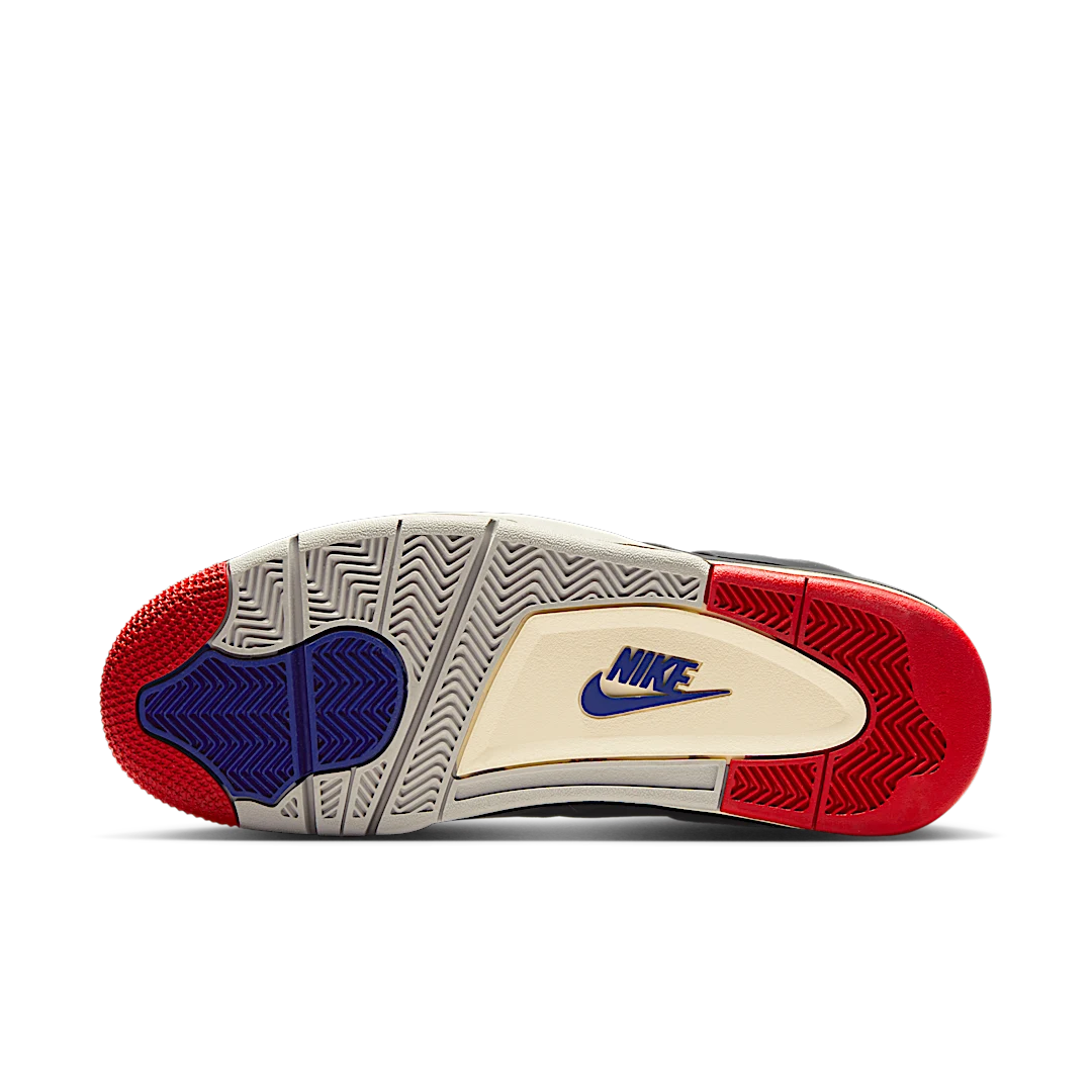 Air Jordan 4 Retro Rare Air, Black/Fire Red/Deep Royal Blue/Dark Smoke Grey/Tech Grey (FV5029-003)