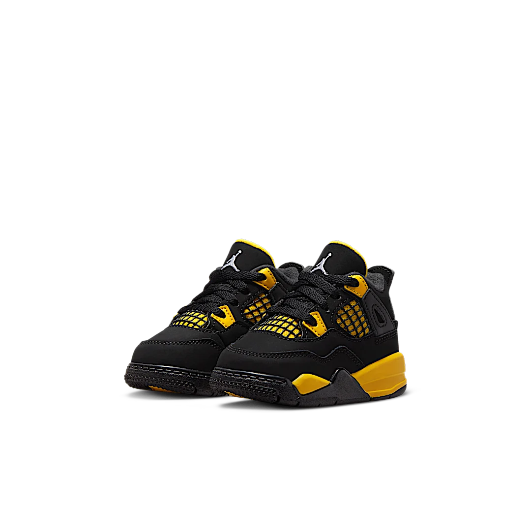 Air Jordan 4 Retro Thunder (2023) (TD), Black/Tour Yellow (BQ7670-017)