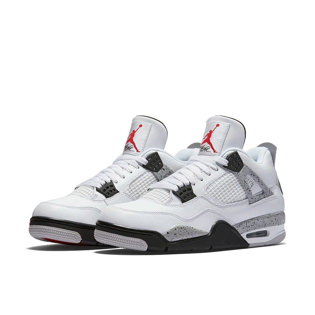 Air Jordan 4 Retro White Cement (2016), White/Fire Red-Black-Tech Grey (840606-192)