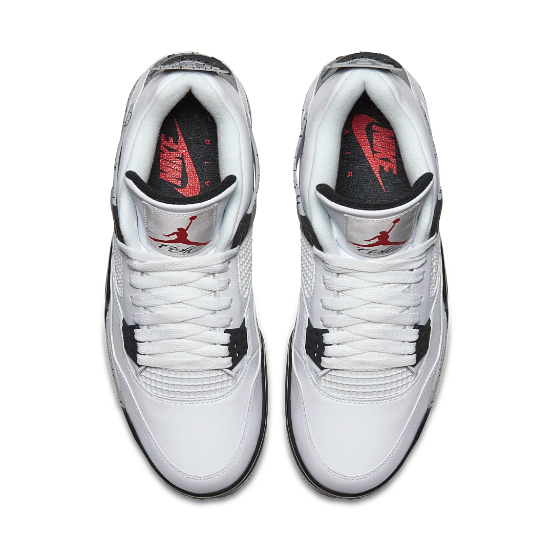 Air Jordan 4 Retro White Cement (2016), White/Fire Red-Black-Tech Grey (840606-192)