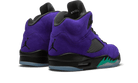 Air Jordan 5 Retro Alternate Grape, Grape Ice/New Emerald-Black (136027-500)