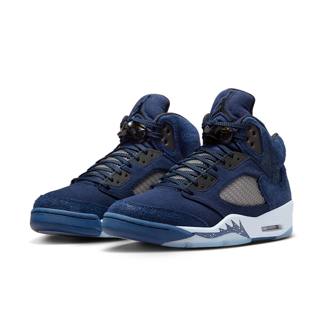 Air Jordan 5 Retro Georgetown, Midnight Navy/Black/Football Grey (FD6812-400 / FN5452-400)