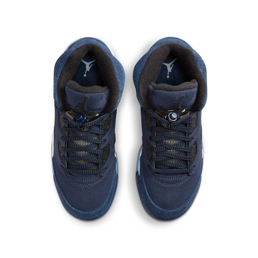 Air Jordan 5 Retro Georgetown, Midnight Navy/Black/Football Grey (FN5452-400)