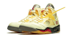 Air Jordan 5 Retro Off-White Sail, Sail/Fire Red-Muslin-Black (DH8565-100)