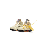 Air Jordan 5 Retro Off-White Sail (TD), Sail/Fire Red-Muslin-Black (CV4828-100)