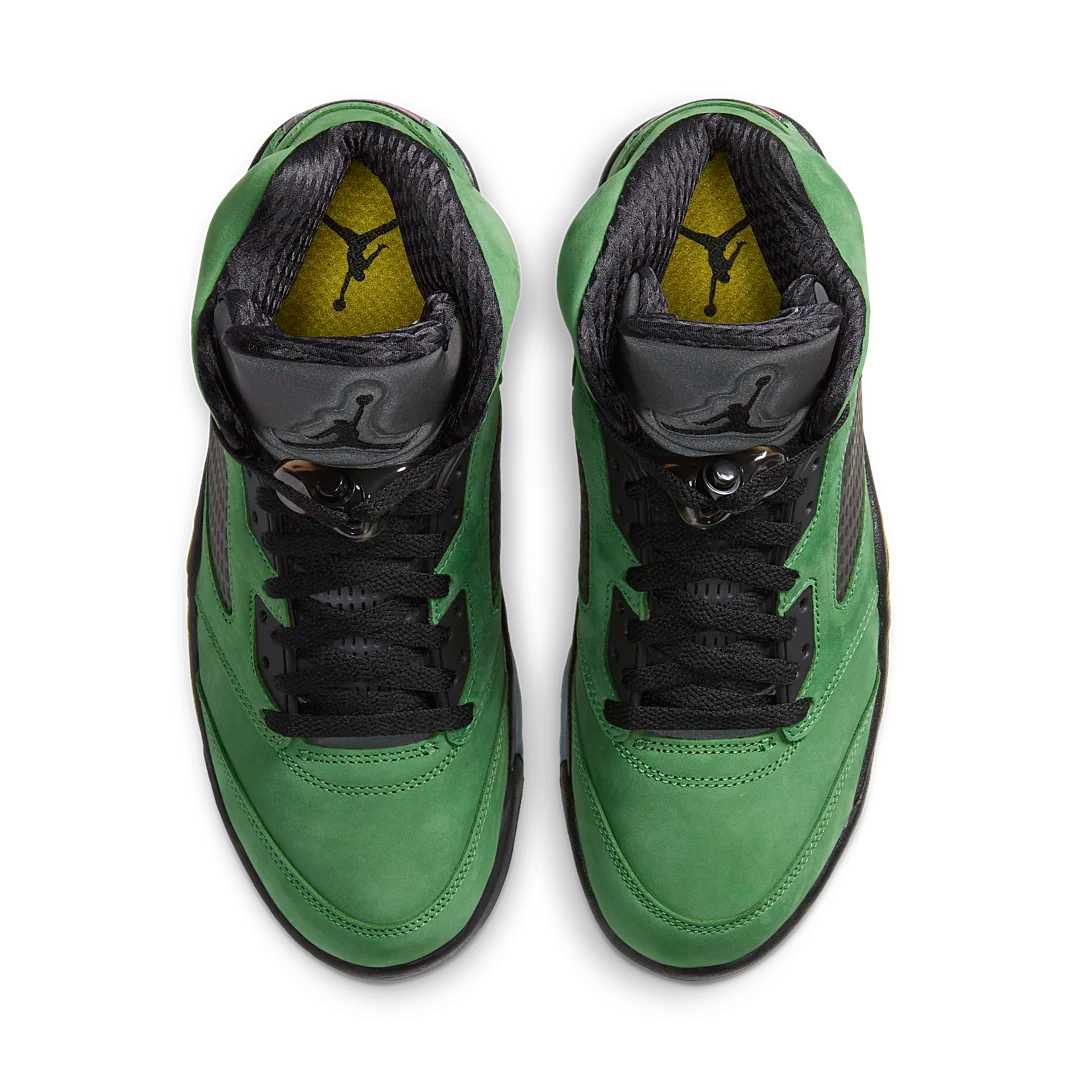 Air Jordan 5 Retro SE Oregon, Apple Green/Black-Yellow Strike-Black (CK6631-307)