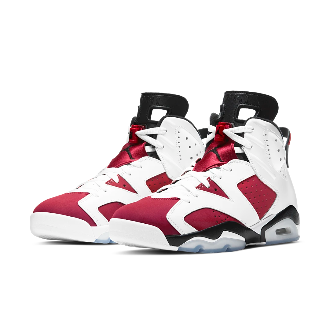 Air Jordan 6 Retro Carmine (2021), White/Black-Carmine (CT8529-106 / 384665-106)