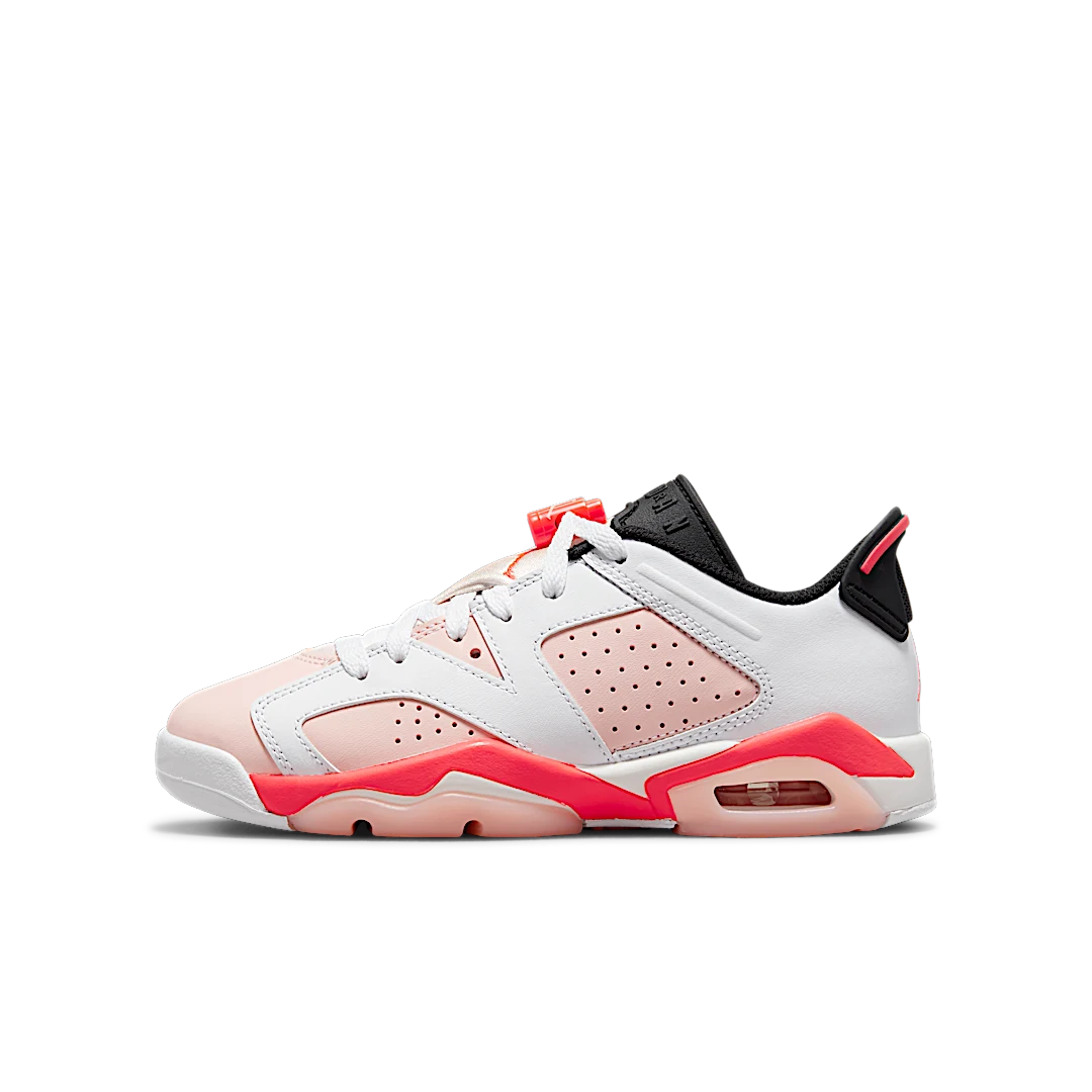 Air Jordan 6 Retro Low Atmosphere, White/Atmosphere-Infrared 23-Black (768878-102)