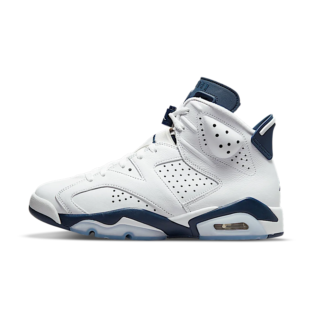 Air Jordan 6 Retro Midnight Navy (2022), White/Midnight Navy (CT8529-141)