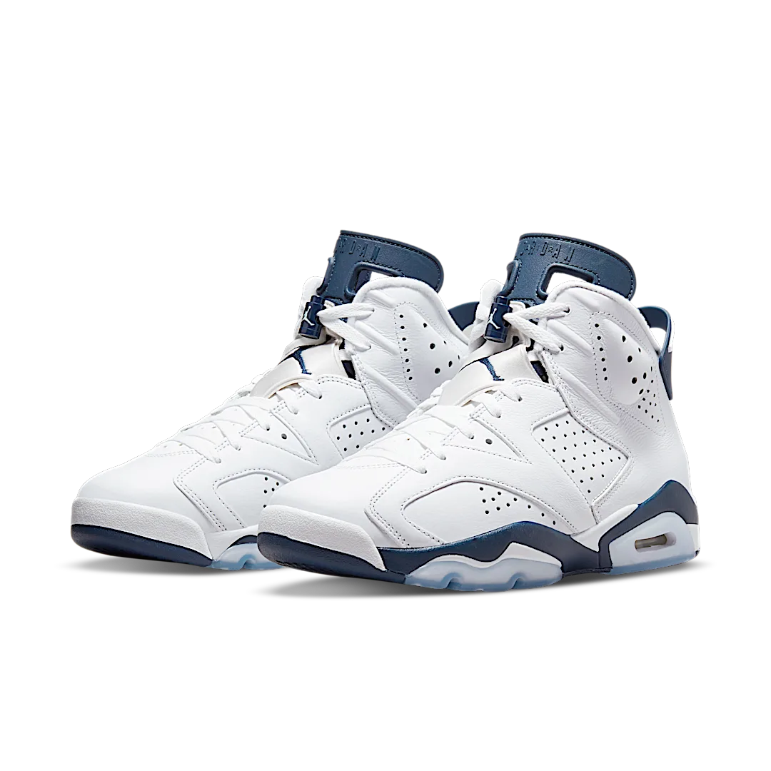 Air Jordan 6 Retro Midnight Navy (2022), White/Midnight Navy (CT8529-141)