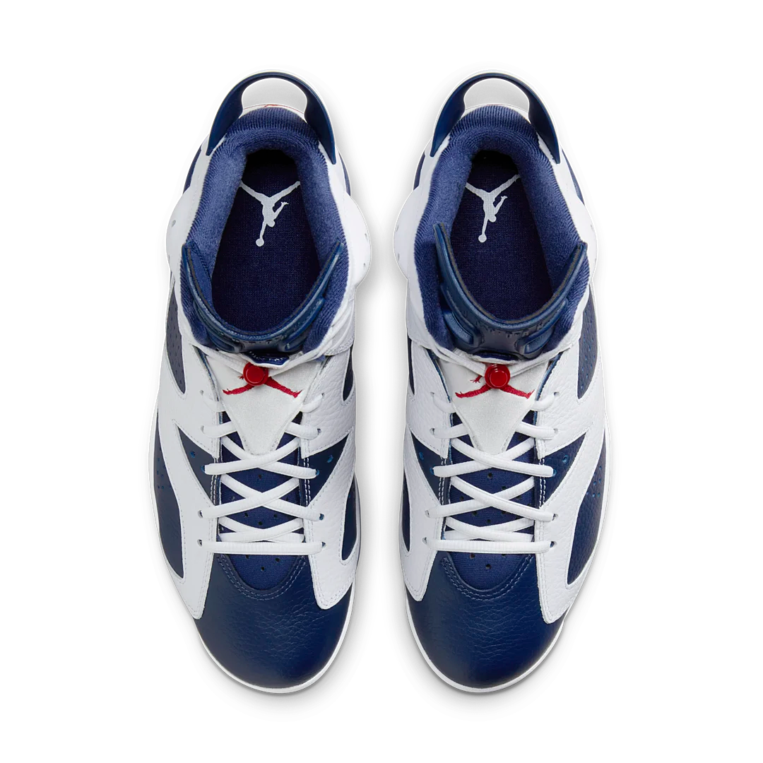 Air Jordan 6 Retro Olympic (2024), White/Varsity Red/Midnight Navy (CT8529-164)