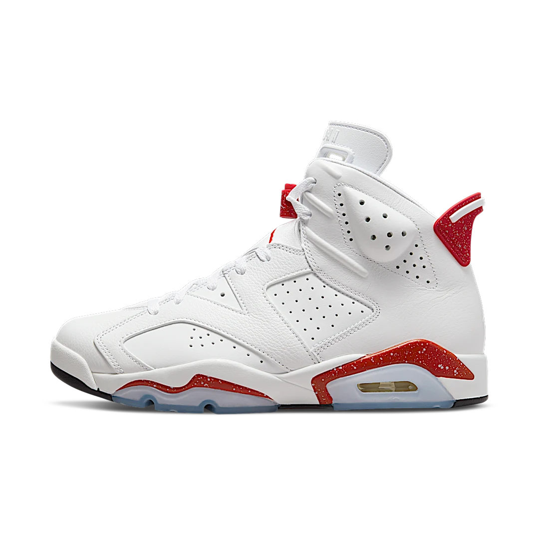 Air Jordan 6 Retro Red Oreo, White/University Red-Black (CT8529-162)