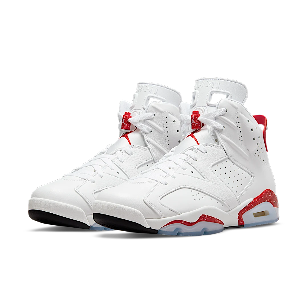 Air Jordan 6 Retro Red Oreo, White/University Red-Black (CT8529-162)