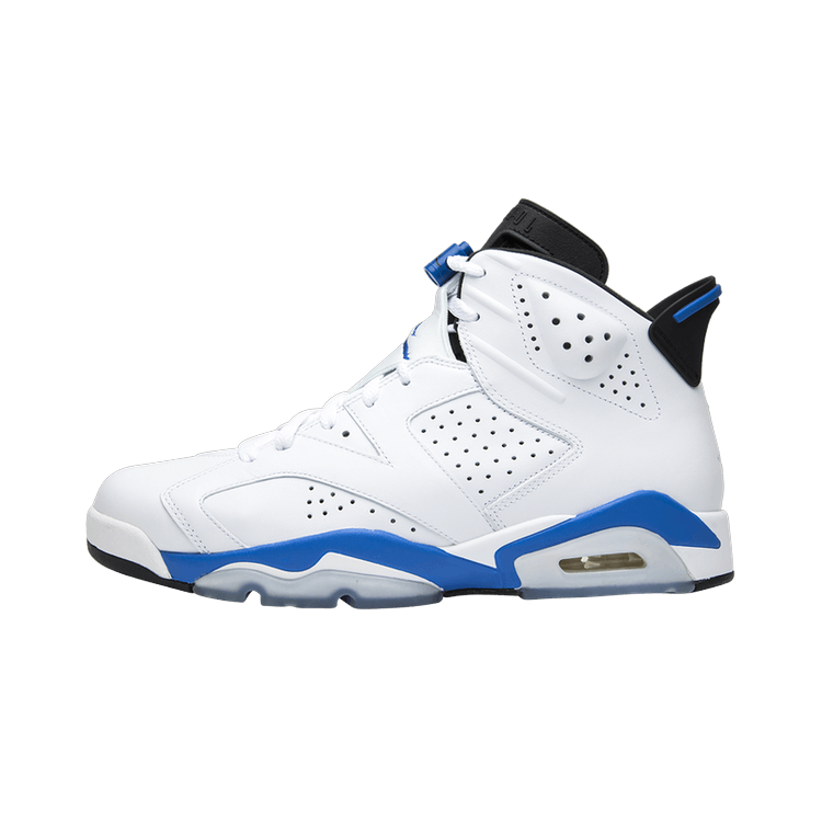 Air Jordan 6 Retro Sport Blue (2014), White/Sport Blue-Black (384664-107)