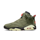 Air Jordan 6 Retro Travis Scott, Medium Olive/Black-Sail-University Red (CN1084-200)