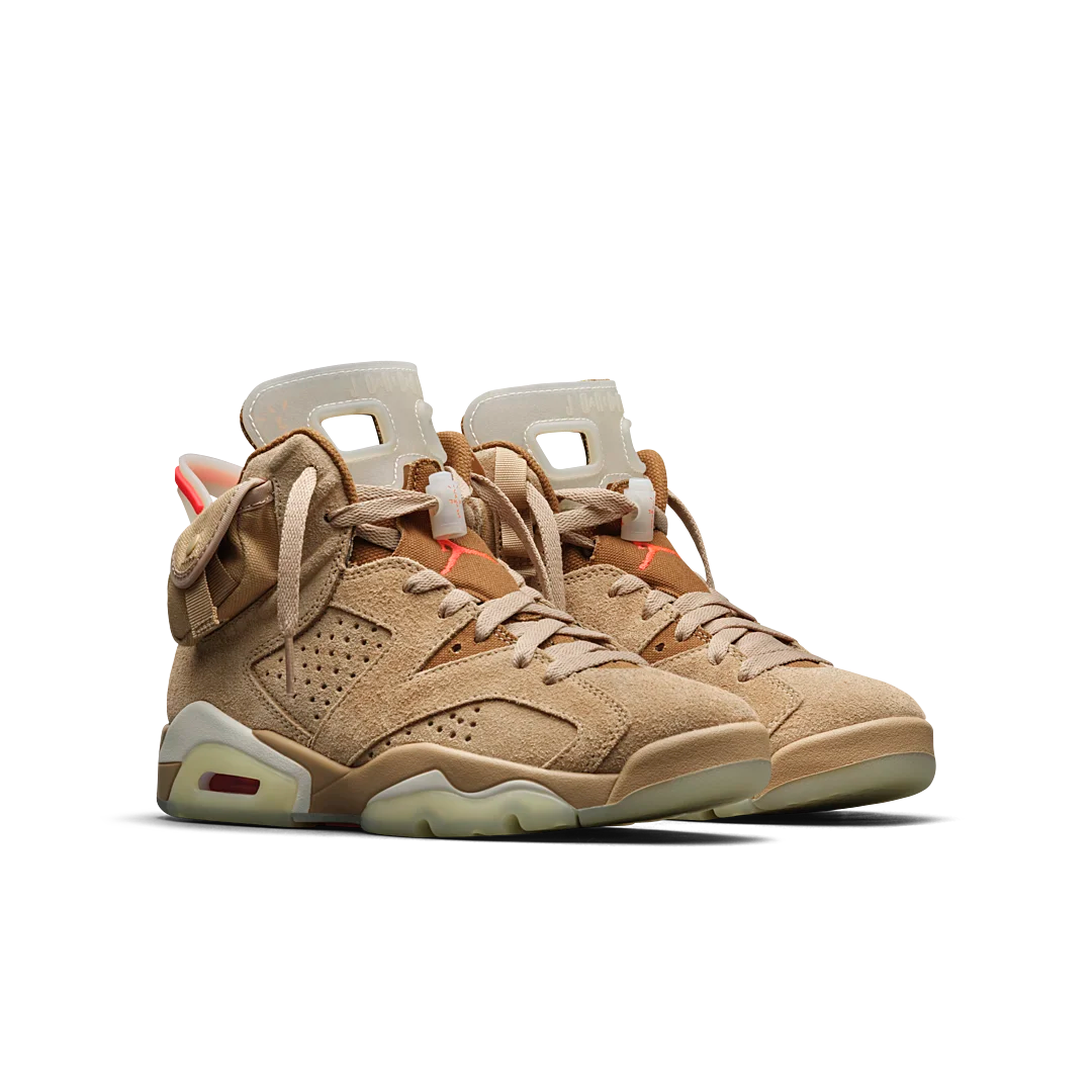 Air Jordan 6 Retro Travis Scott British Khaki, British Khaki/Sail-Bright Crimson (DH0690-200)