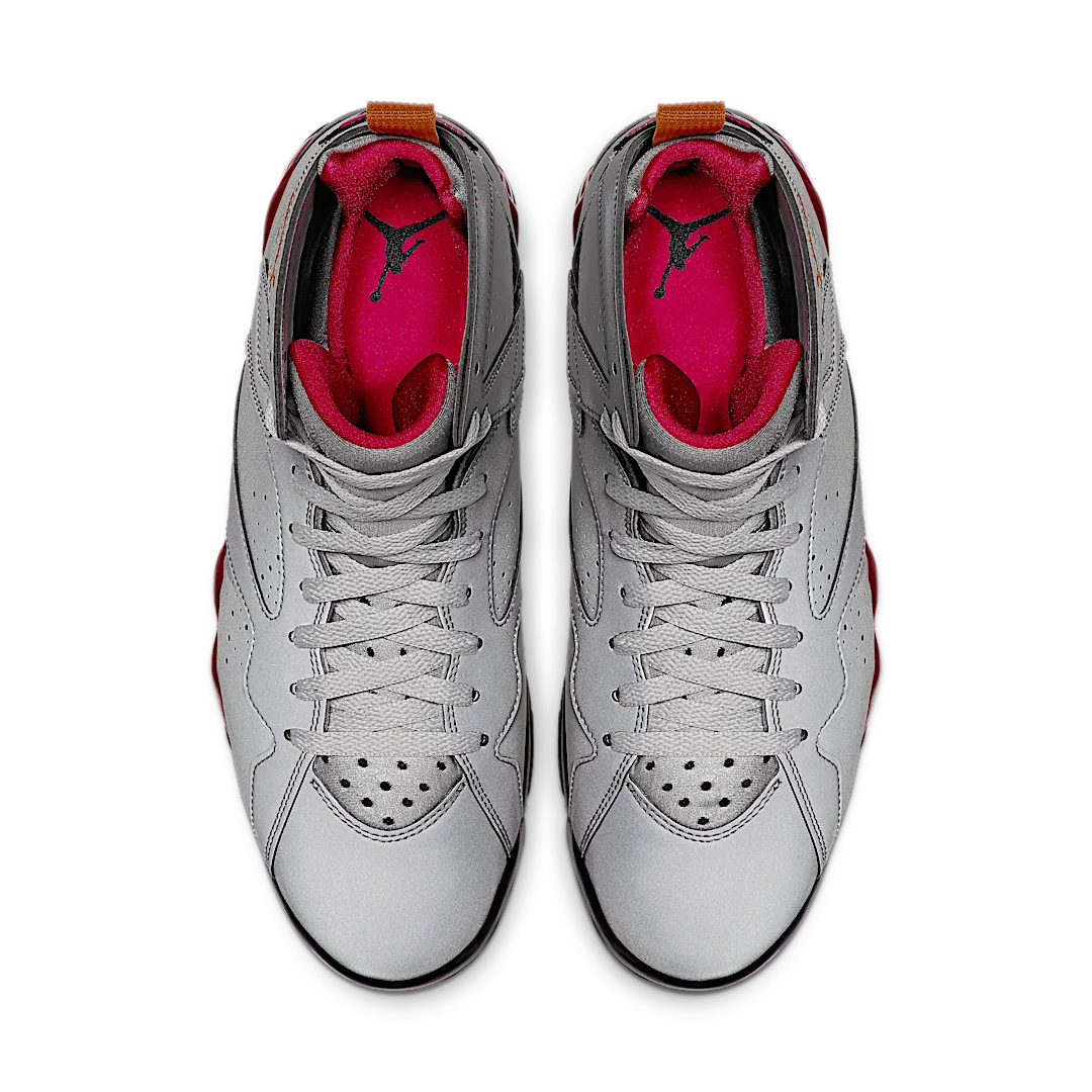 Air Jordan 7 Retro Reflections of a Champion, Reflect Silver/Bronze-Cardinal Red-Black (BV6281-006)