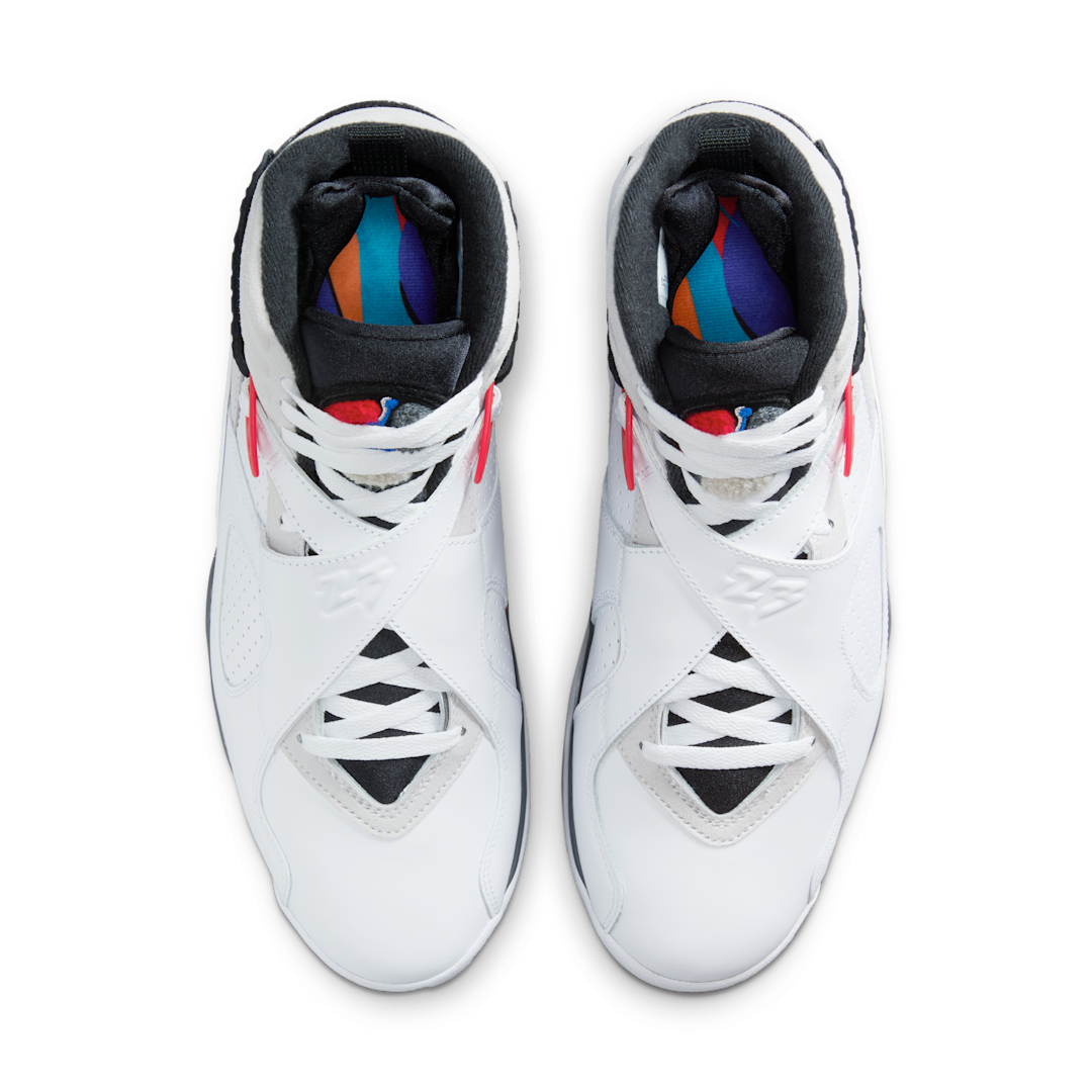 Air Jordan 8 Retro White True Red (2025), White/Black/True Red (305381-100)